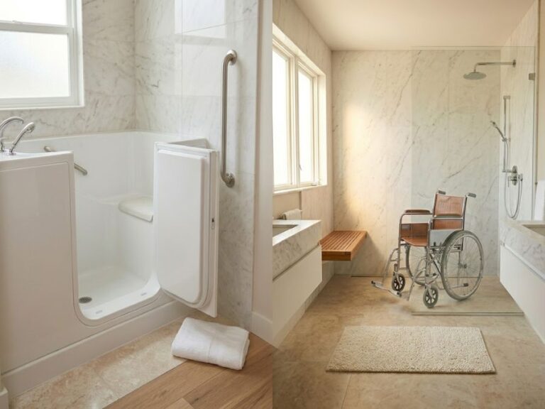 Walk In Tub vs Roll In Shower for Hilton Head Seniors